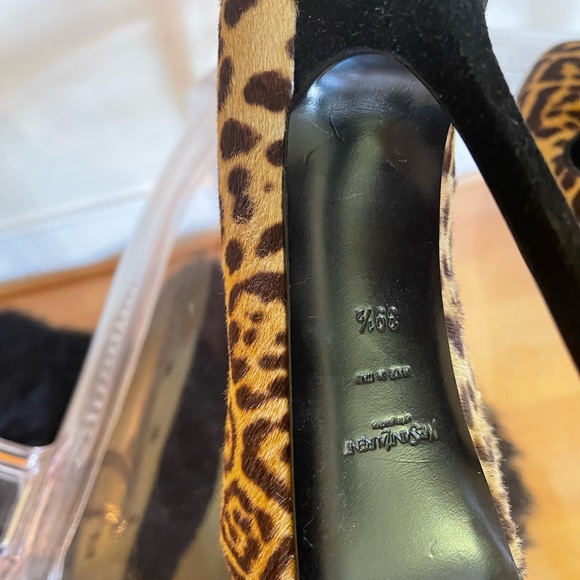 YSL Calf Hair Leopard Print Pump - Picture 5 of 7
